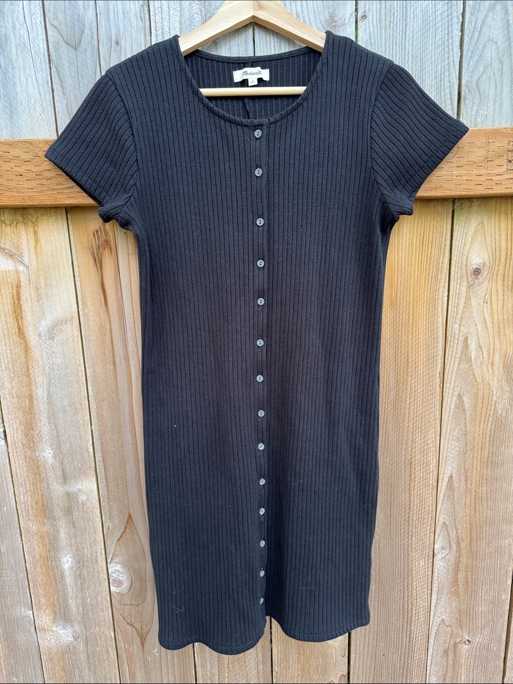 Madewell 100% cotton button front dress